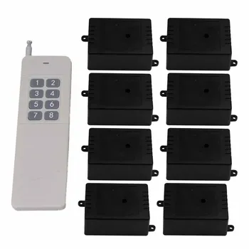 

RF 433MHZ 12V 1CH Self-lock/Inching Remote Control Switches 8 Receiver