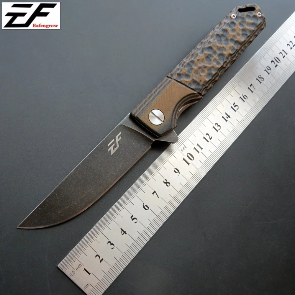 Складной нож Eafengrow EF70 58-60HRC D2 лезвие G10 с ручкой инструмент для выживания кемпинга
