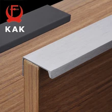 KAK 5 pieces Fashion Black Hidden Cabinet Handles Aluminum Alloy Kitchen Cupboard Pulls Drawer Knobs Furniture Room Door Handle kak fashion black hidden cabinet handles aluminum alloy kitchen cupboard pulls drawer knobs furniture room door handle hardware