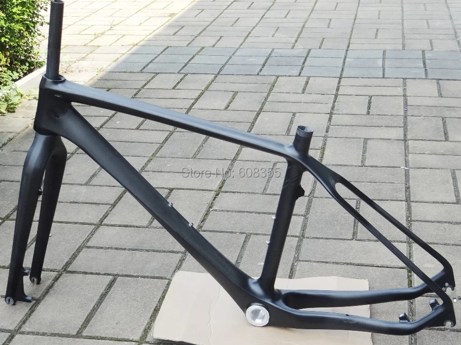 

FLX-FR-223 : Carbon Matt Cycling Mountain Bike Frame MTB Fork Headset : 18" Bicycle Frame ( for Bsa )