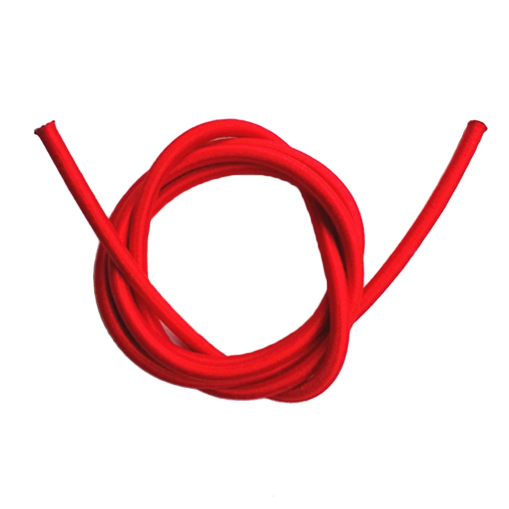 Marine 5mm Red Elastic Rubber Bungee Rope Shock Cord Tie Down Boats Trailers 1/2/5/10/20/30/50/75/300m for Surf Boards Caravans