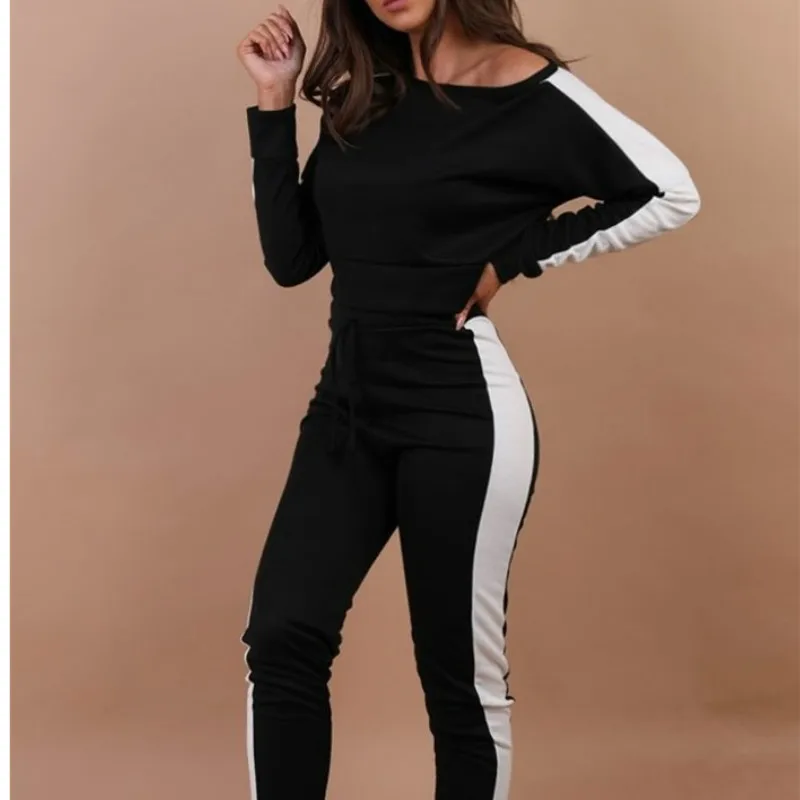 

2019 spring Autumn Fashion Women set Clothing Casual Women short sweatshirt +pants 2 two pieces Set tracksuit Casual Warm Suit