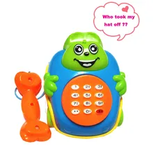 Новые детские музыкальные инструменты для малышей, игрушки с мультяшным кабелем и телефоном, Развивающие игрушки, музыкальные инструменты