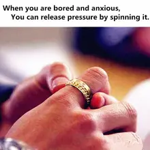 От A до B EDC палец Спиннер нержавеющая сталь цепь вращающийся кольцо для мужчин классический римский цифровой мощность чувство подарок