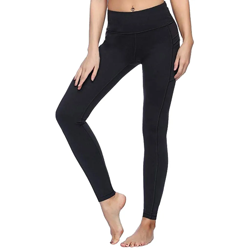 

Pants With Pockets XS-XXL Women Sport Leggings Jogging Workout Running Leggings Stretch High Elastic Gym Women 3.19