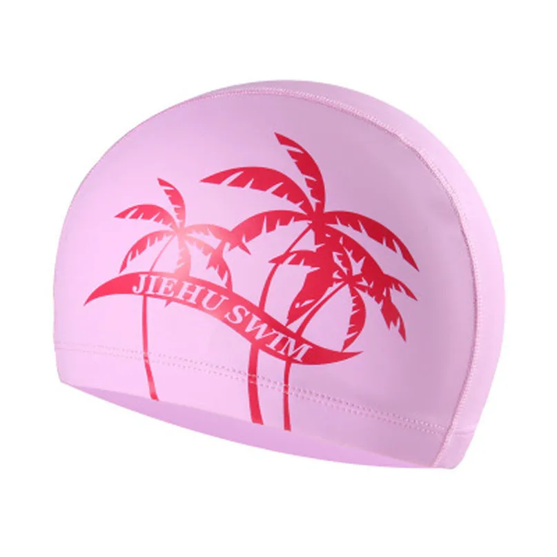 Водонепроницаемая шапка для плавания для взрослых высокоэластичная силиконовая шапочка для плавания для взрослых мужчин длинные волосы для женщин#2M20 - Цвет: Розовый