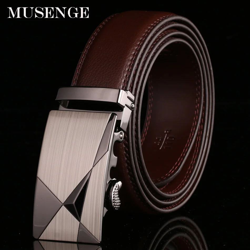 Ремень мужской из натуральной кожи с автоматической пряжкой|leather belts for men|leather