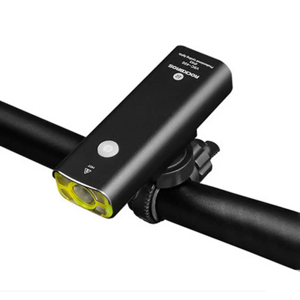 

ROCKBROS USB Rechargeable Bicycle Light Cycling Riding Flashlight Waterproof Bike Headlight MTB Bicycle Front Lamp Acces Parts