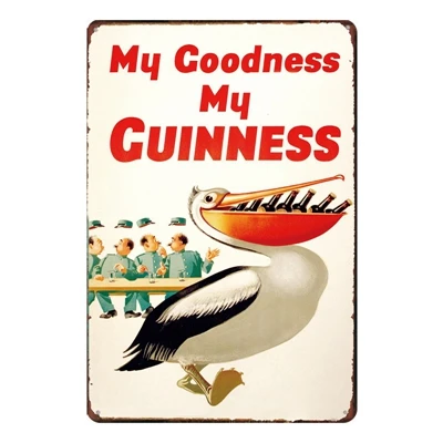 Guinness Vintage Metal Plaques Wall Art Kitchen Party Home Retro Craft Bar Decoration 30X20CM SA-2013 - Цвет: SA2013