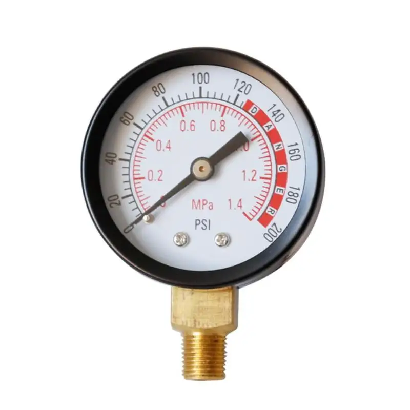 

1/4 inch Metal Air gauge 0-60psi / 0-600psi / 0-200psi NPT Thread Dial Gauge Compressor Hydraulic Fluid Oil Pressure Gauge Meter