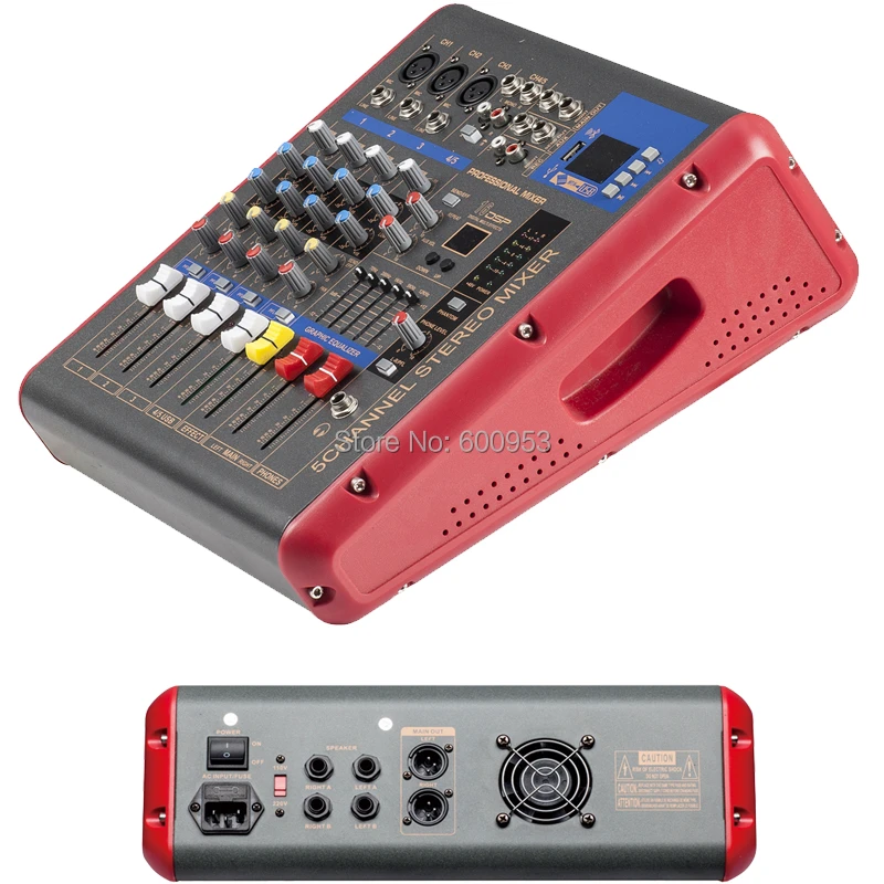 プロ5チャンネル10ワット電源デジタルミキサー2で1機能アンプマイク音ミキシングコンソールでusb Dsp Bluetooth Sound Digital Power Sound2 Microphone Mixer Aliexpress