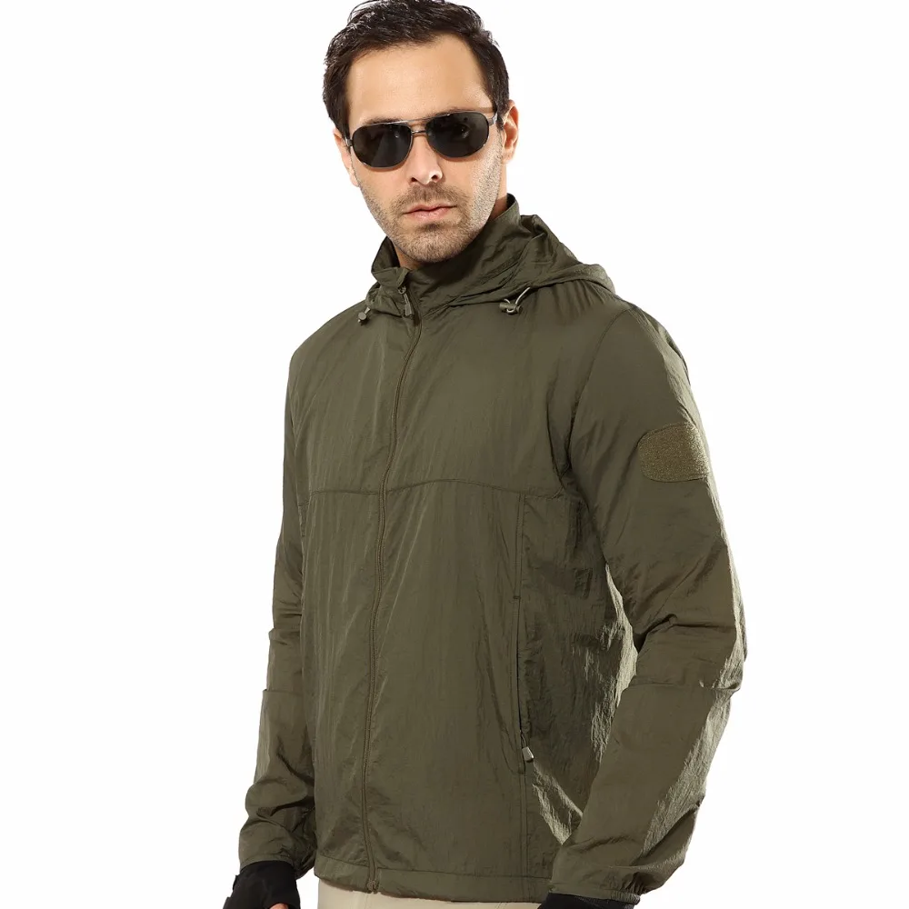 Günstig Wandern Jacke Männer Wasserdicht Winddicht Outdoor Sport Leichte Camping UV Schützen Armee Taktische Jacke Männer Militär Regen Mantel