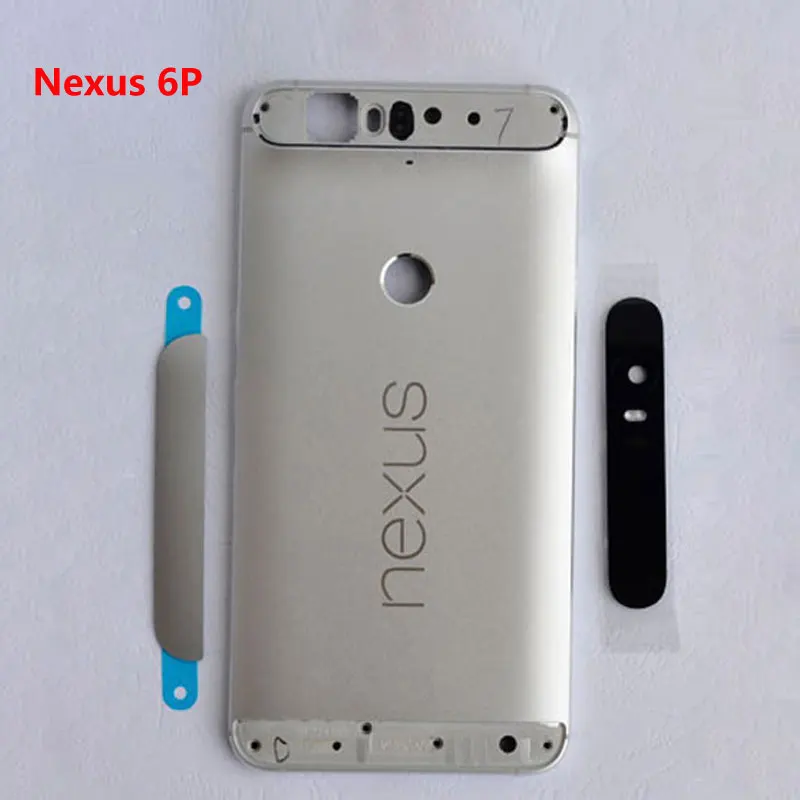 

For Huawei Google Nexus 6P Metal Rear Housing Battery Cover Case Back With Side Keys + Camera Lens