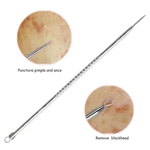10 шт., инструмент для удаления черных точек и угрей, инструмент для удаления прыщей, Очищающий Инструмент для удаления угрей из нержавеющей стали, инструменты для ухода за лицом, очиститель пятен