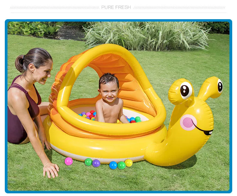 57124 Snail Inflatable Pool Round Sunshade Swimming Pool Baby Bathtub vison waterparks
