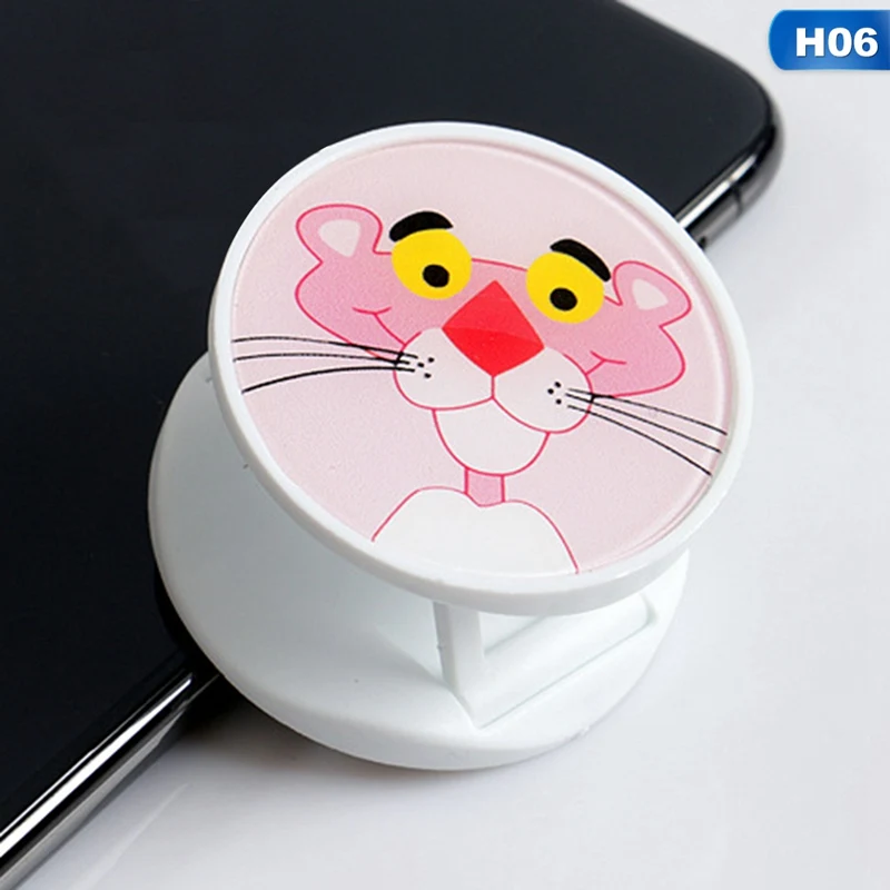 PA3474H06 Милый мультфильм Круглый Универсальный расширяющийся стенд и захват палец кольцо держатель мобильного телефона складной кронштейн для IPhone 8 7 X XR XS MAX - Цвет: PA3474H06