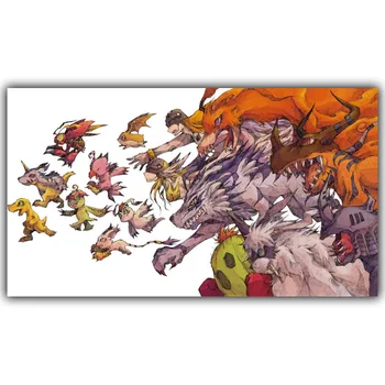 

Digimons Digital Monster Poster Popular Classic Japanese Anime Home Decor Silk Poster Picture Print Wall Decor 30x53cm 50x89cm