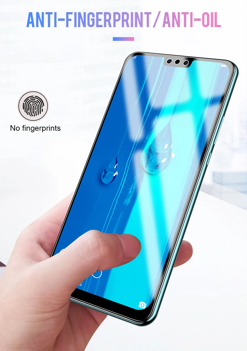 9D полное закаленное стекло для huawei P Smart Защита экрана для huawei P Smart Plus PSmart Защитная стеклянная пленка