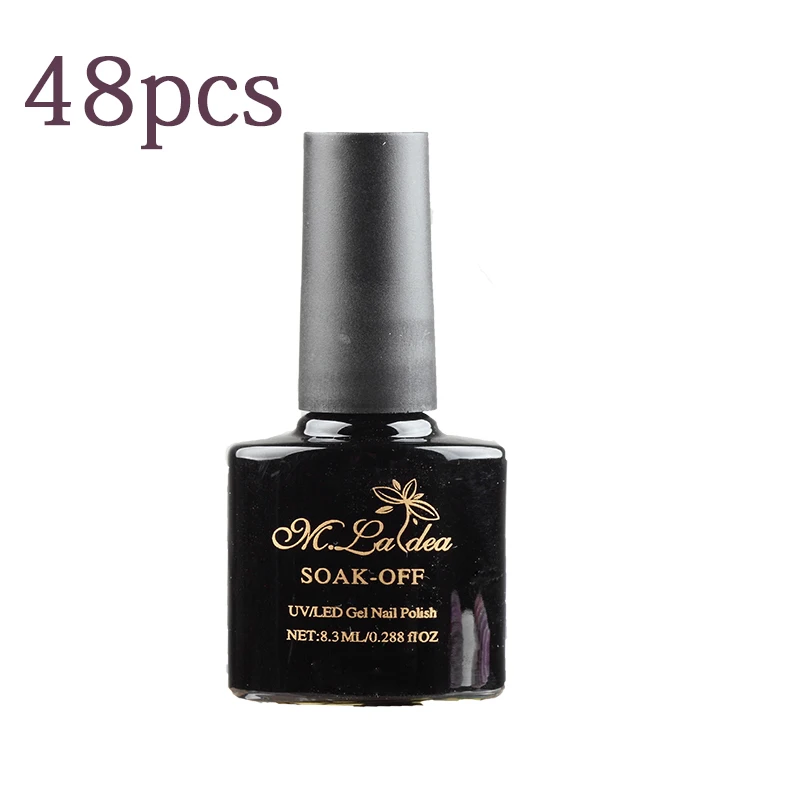 M.ladea free choose 48 pcs wholesale UV nail  Gel The Best Gel Polish 8.3ml Soak Off Nail Gel Polish 266 Brilliant Color