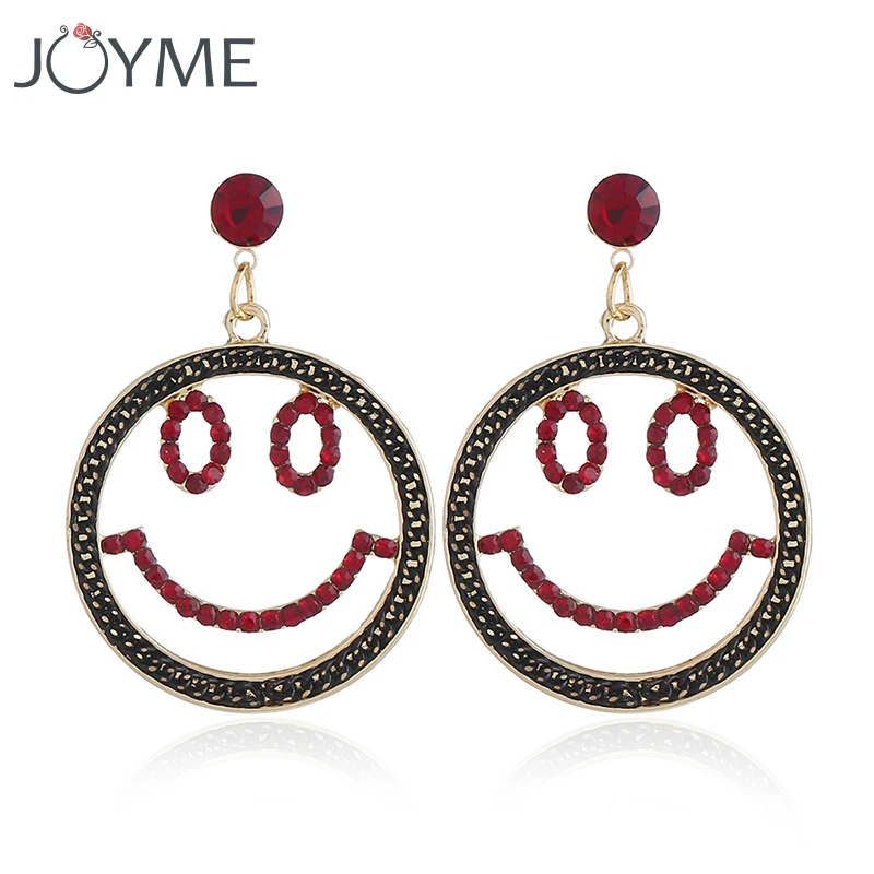

New Design Boho Smiley Face Earrings Drop Earings Dangle Earrings for Women 2018 Punk Style Jewelry For Party