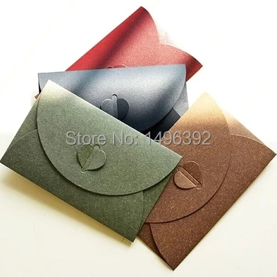 

10PCS Creative Colorful Vintage Envelop Pearl Paper Envelopes Gift Greeting Card Invitation Card Letter Envelops