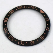 Парнис 38 мм черный GMT ободок вставкой 40 мм чехол Механические Мужские наручные часы C05