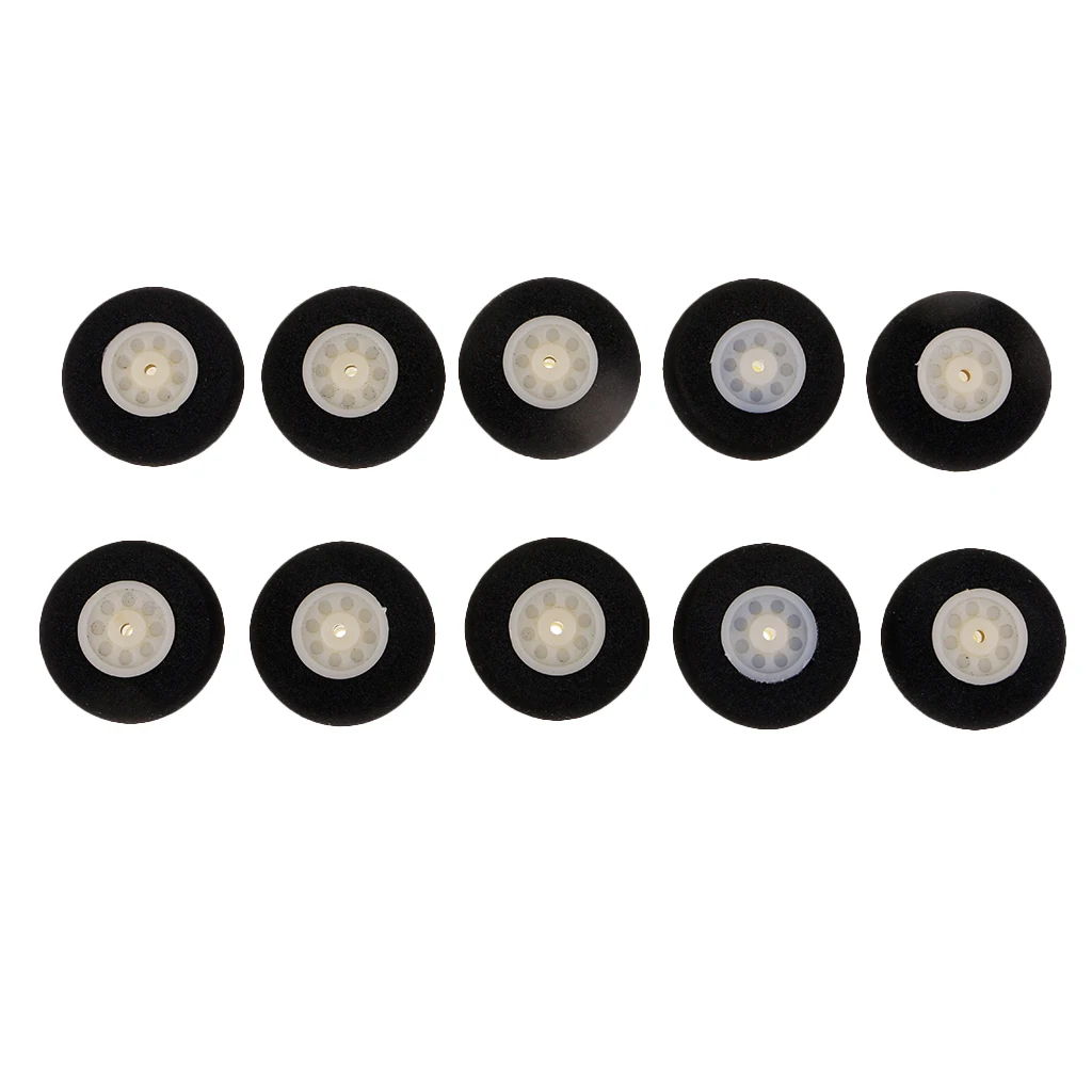 10pcs 30mm 40mm 50mm sponge wheel rc airplane aircraft wheels foam wheels tire