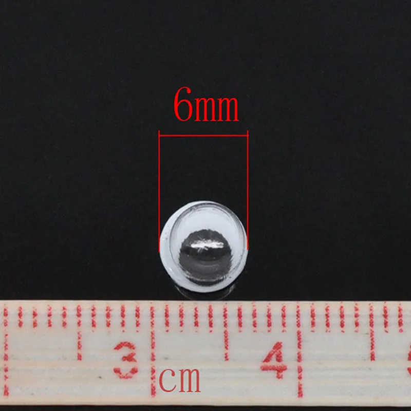 2000 шт. 6 мм круглый записки глаз мероприятия движении Средства ухода для век Пластик Средства ухода для век для игрушек/Записки DIY chidrend ремесла ручной работы