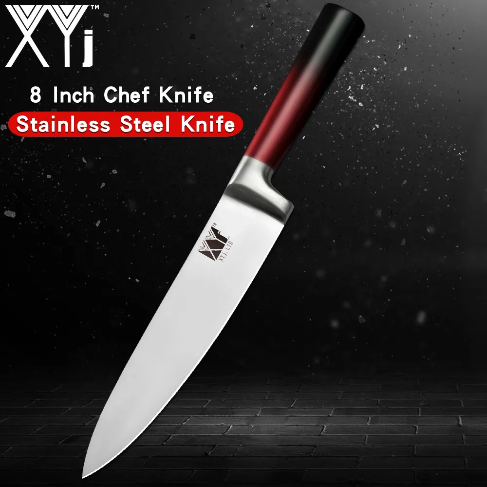 XYj шеф-повара лучший кухонный нож из нержавеющей стали 3Cr13 острое лезвие Удобная ручка кухонный нож суши сашими рыба