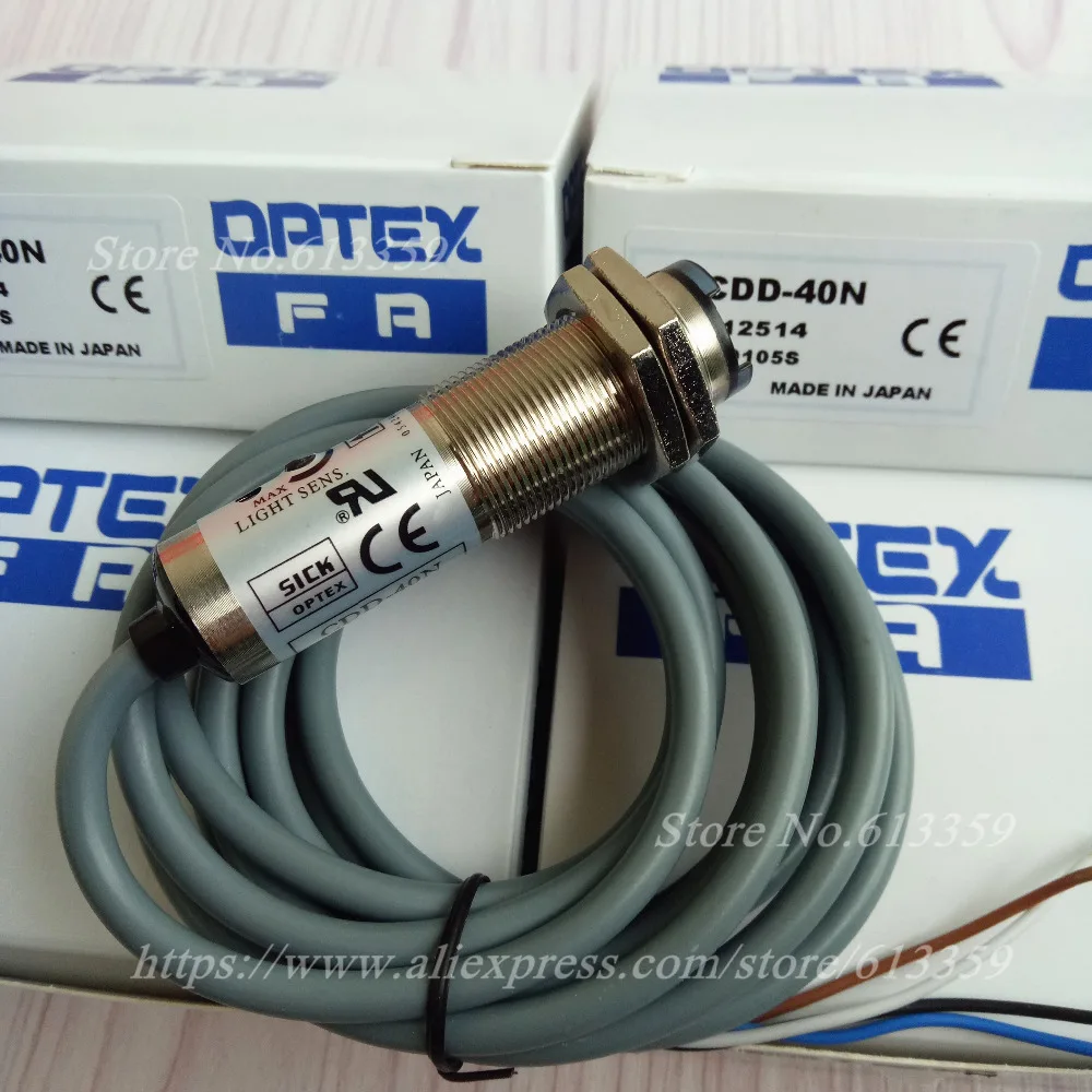 

5PCS OPTEX Sick CDD-40N DC 4 Wire NPN NO+NC Diffuse Reflection Photoelectric Switch Sensor New High-Quality