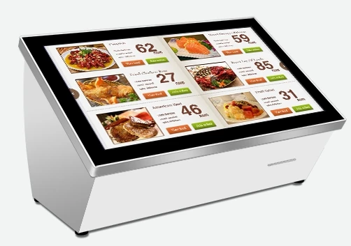 

42 inch mall hotel Restaurant kiosk camera ID IC card reader QR code barcode Buffet meal Self Service Payment terminal kiosks