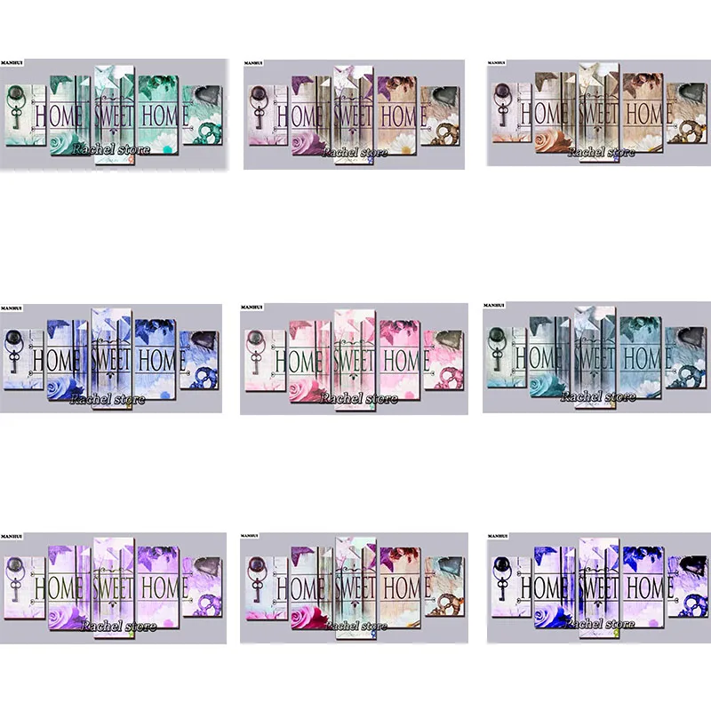 

Diy Diamond Painting Cross Stitch Kits Diamond Mosaic Five of painting Full Square Diamond And Round Diamond Embroidery MHF2007