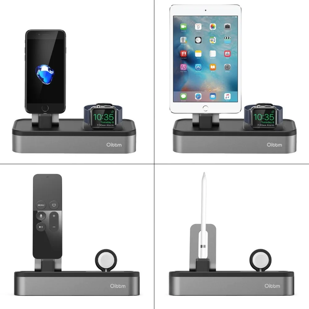 Подставка для зарядки Apple Watch Series 4 XUNME [5 в 1 новая версия] 5 порт USB перезаряжаемая