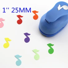 1 ''музыкальный резчик бумаги; Скрапбукинг удары бумаги перфорированная бумага, пенобумага удар ребенок diy ремесло записная книжка с отрывными листами S293713