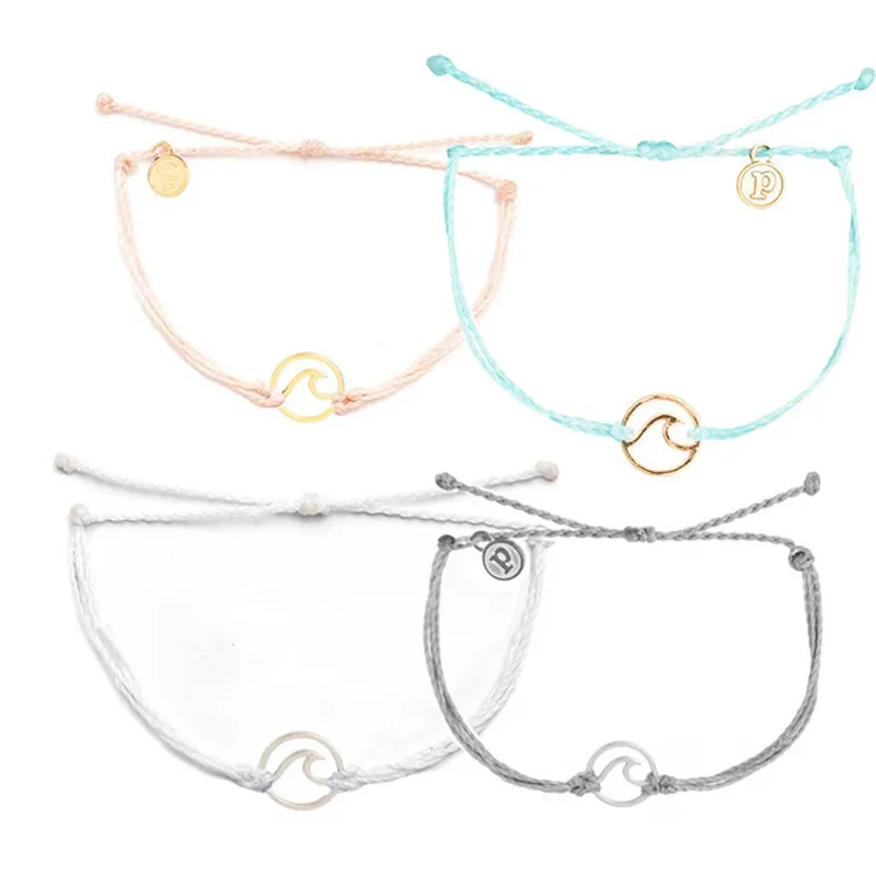 

Beach Wave Bracelet Surf Jewelry Ocean Wave charms Bracelet femme
