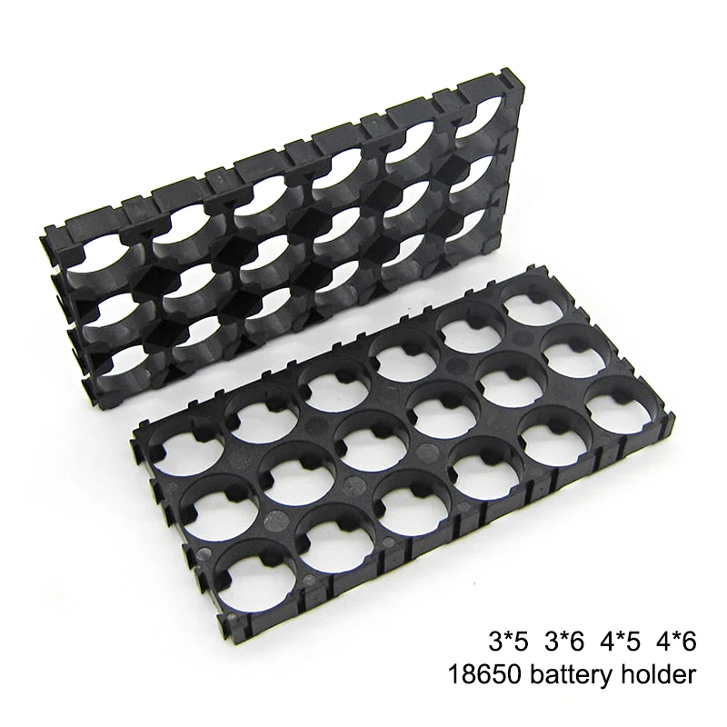

18650 battery holder plastic bracket cylindrical battery cell holder 18650 li-ion safety anti vibration cell case 18650 case box