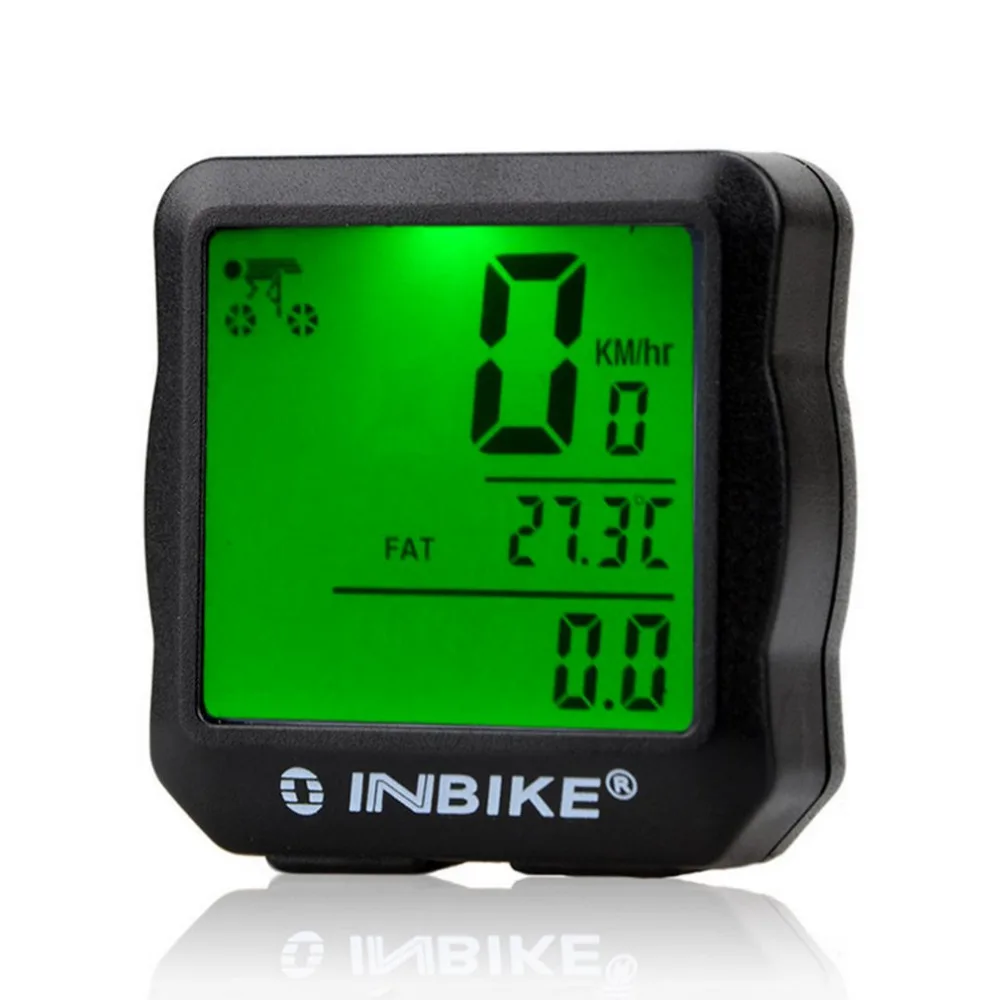 INBIKE Wired Bicycle Odometer Waterproof Backlight LCD