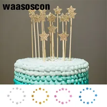 12 шт./компл. Bling Star торт Toppers декоративная Вставка карты для свадьбы День рождения торт вечерние украшения Инструменты детские пары