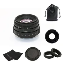 new arrive fujian 35mm f1.6 C mount camera CCTV Lens II for Sony NEX E-mount camera & Adapter bundle black free shipping