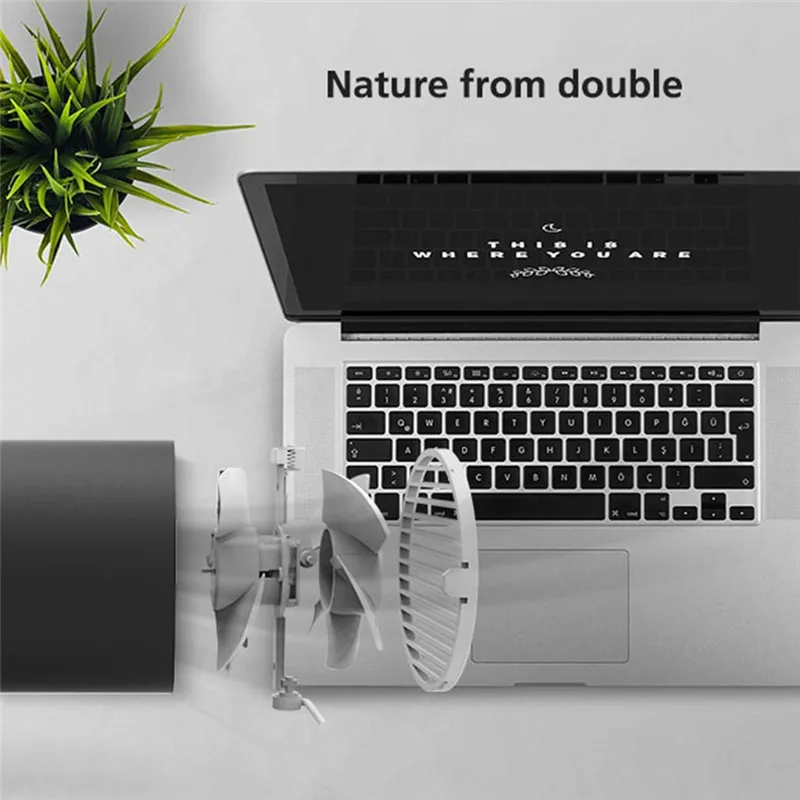 Creater Настольный мини-usb вентилятор портативный природа ветер минималистичный дизайн черный белый розовый стиль кондиционер для воздуха