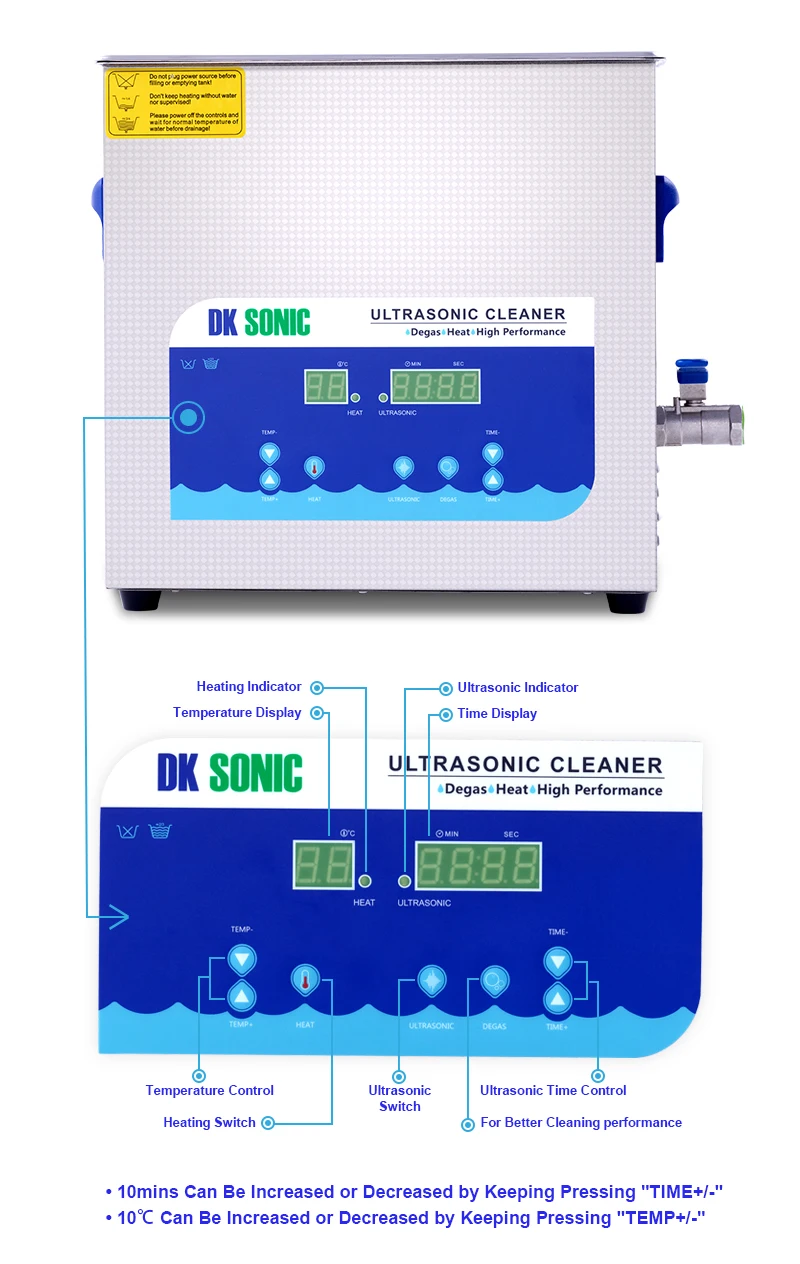 DK sonic 10L 240 Вт дегазации Таймер Нагреватель ультра sonic чище ванна для Запчасти ювелирные изделия латунь Очков Кольцо карбюратор топлива