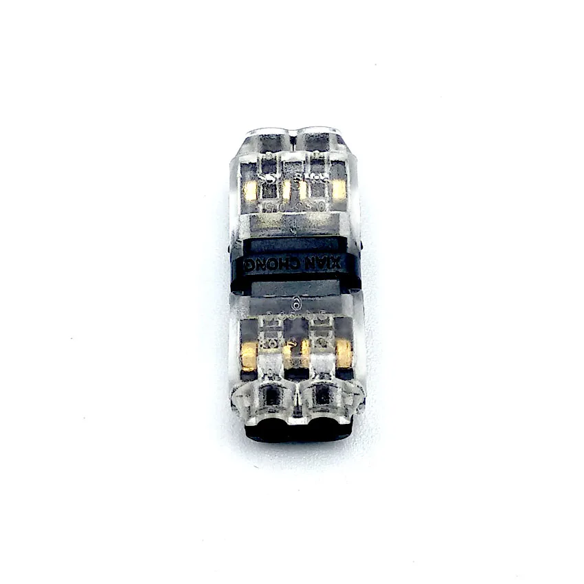 5 шт. H форма Быстрый соединительный провод монтажный Электрический разъем для 2 Pin 22-20 AWG для светодиодов ленточный кабель обжимные клеммные блоки проводник - Цвет: H2-Transparent 5pcs