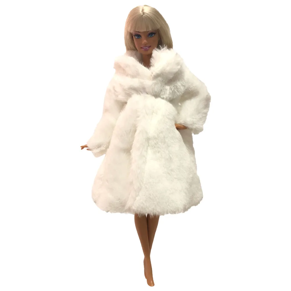 NK модное Кукольное пальто чистая одежда ручной работы вязаный свитер ручной работы Топы платье для куклы Барби аксессуары подарки куклы игрушки JJ - Цвет: Оранжевый
