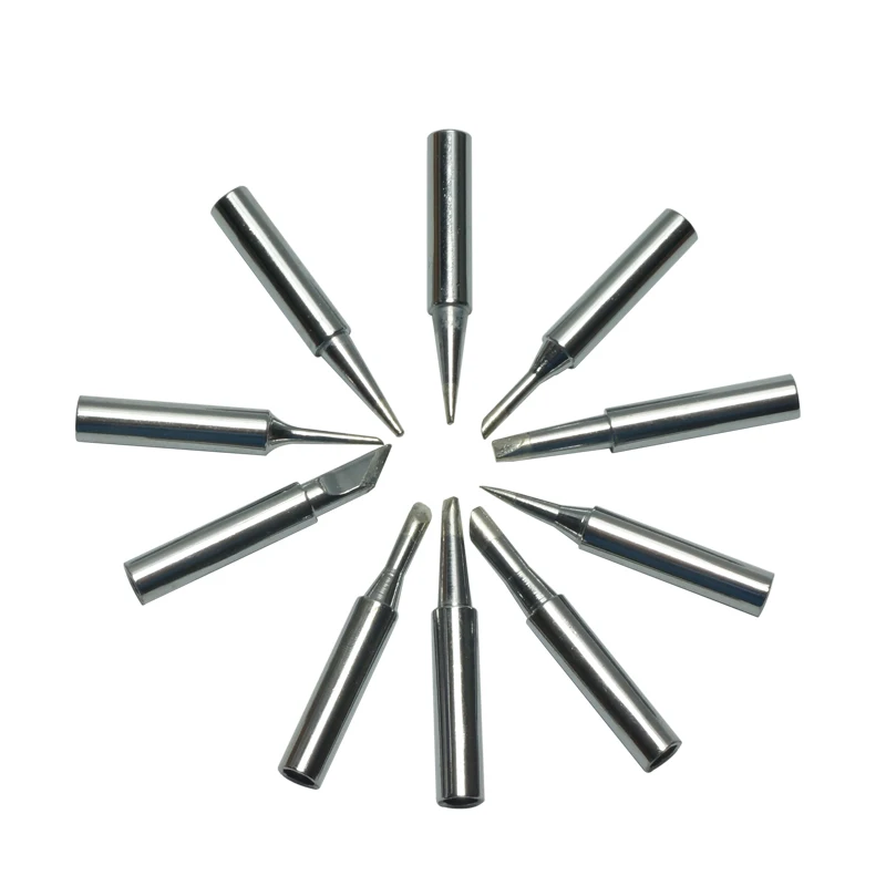 

10pcs/set Soldering Iron Tips Solder Tip Lead-free Screwdriver 900M-T For Hakko Rework Station Tool Kit