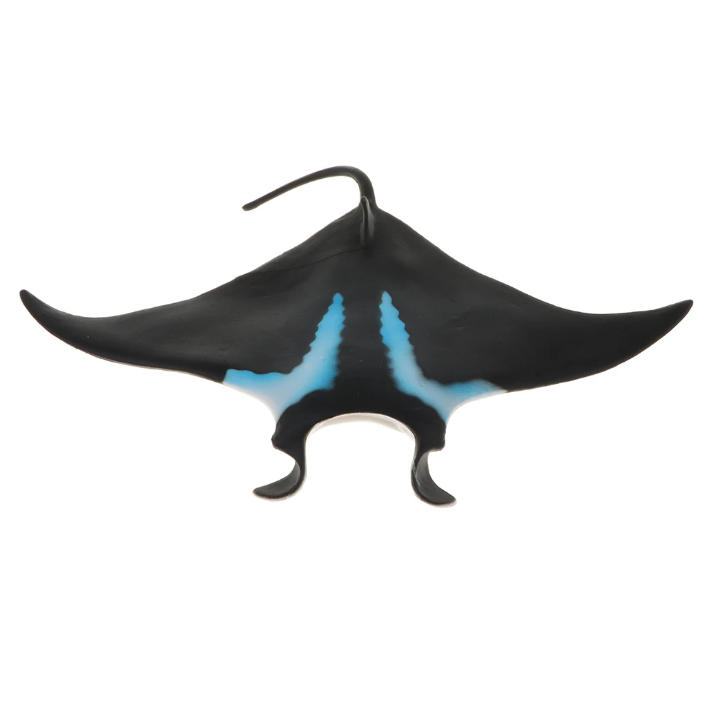 Wild Forest Farm Ocean Manta Ray Fish Statues Action Figure Animals Models Pet - Kids Educational Cognitive Toy Home Decor