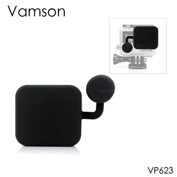 

Vamson for GoPro Accessories Housing Protective Waterproof Case Silicone Lens Cover For Go Pro Hero 4 3+ Camera Black VP623