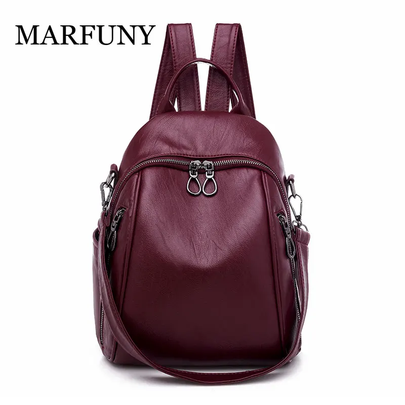 

Designer Backpack For Women Bookback Double Zipper Leather Women Backpack Travel Back Pack School Bags Daypack For Teenage Girls