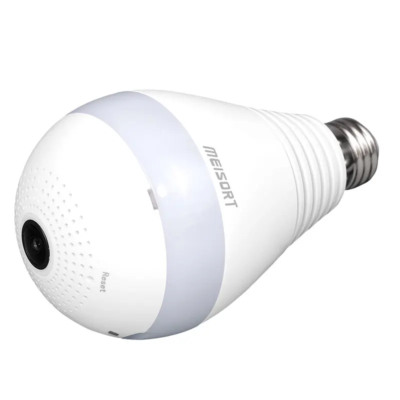 

Bulb LED Light wifi IP Camera Wi-fi Fish-eye 960P 360 degree CCTV VR Camera 3.0MP Home Security WiFi Camera Panoramic camera