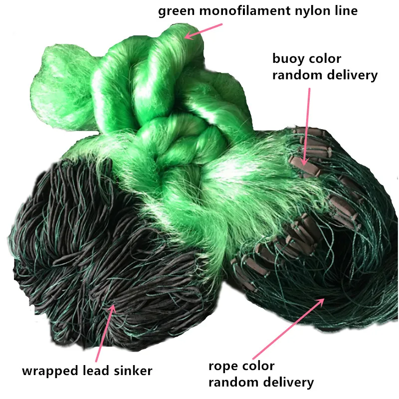 POUI COME DERAM 3layer fishing net depth 3m gill net length 95m mesh 3cm fishing network monofilament nylon line rede de pesca