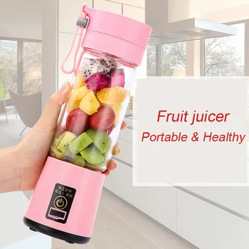 

New 1pcs Portable Electric Fruit Citrus Juicer Bottle Handheld Smoothie Maker Manual Juicer Kitchen Gadget DA